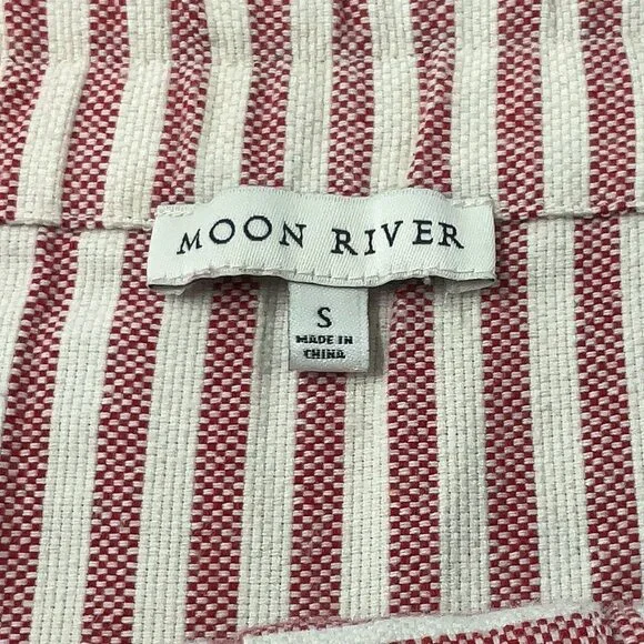 Moon River Stripe Print Belted Midi Dress - Picture 3 of 4